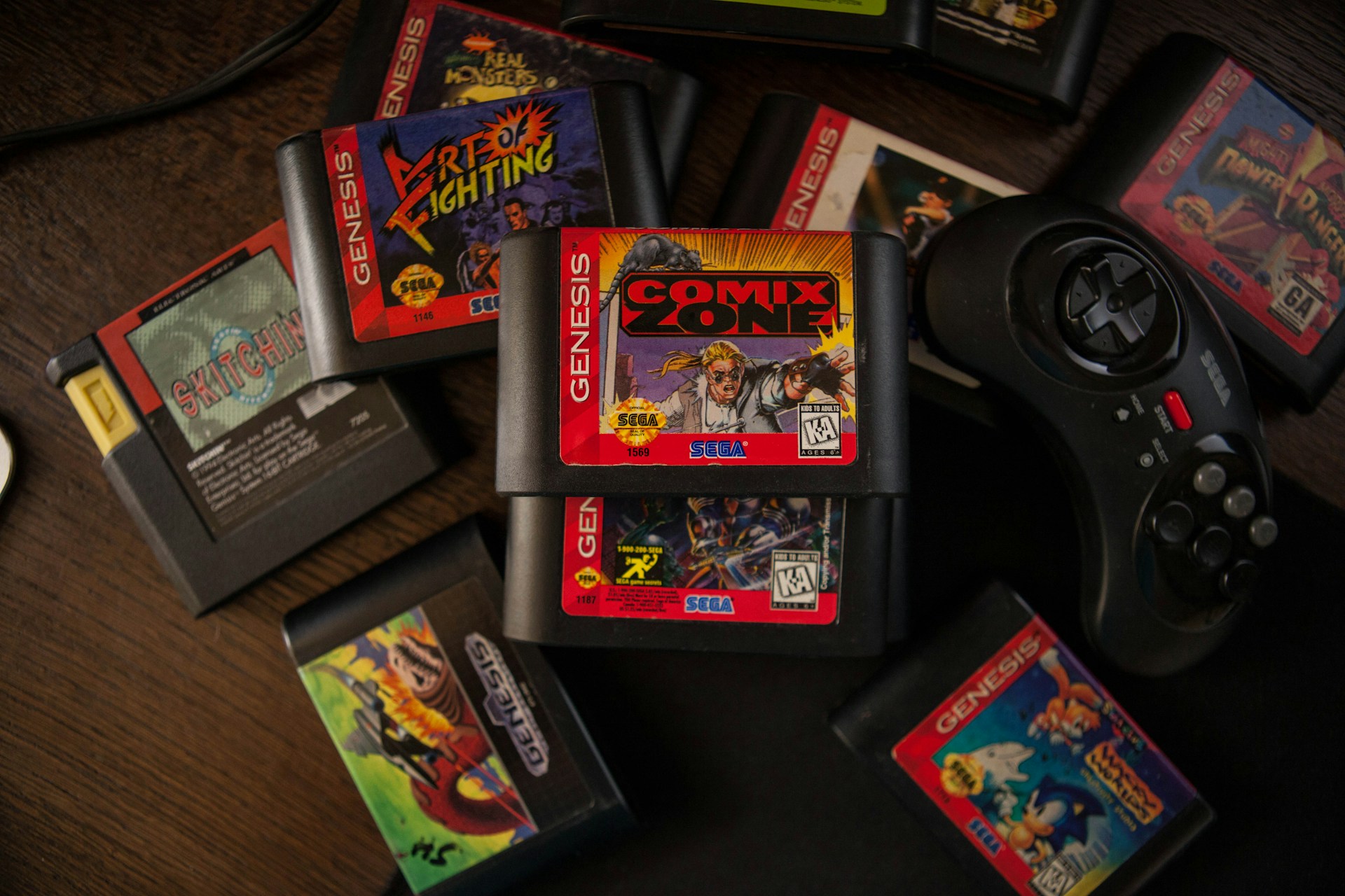 cartuchos e consoles retro